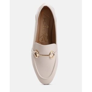 London Rag “Finola” Horsbit Loafer in Ecru